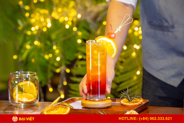 Nước uống tại nhà hàng ngon - trang trí bắt mắt