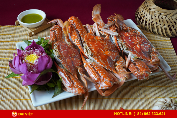 Ghẹ xanh hấp