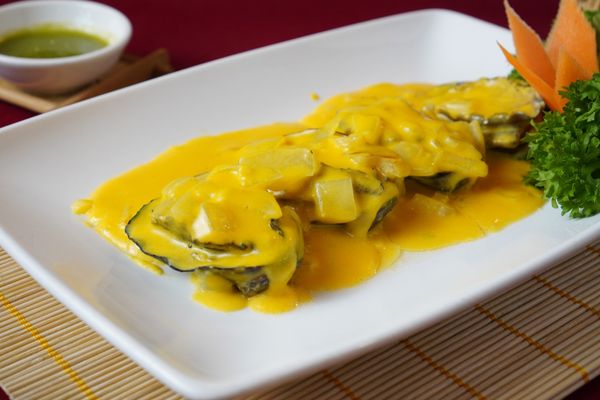 Abalone with Salted Egg Yolk Sauce