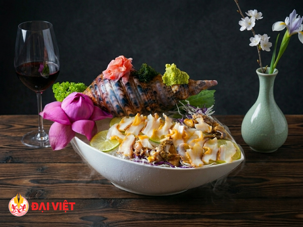Sashimi ốc hoàng hậu