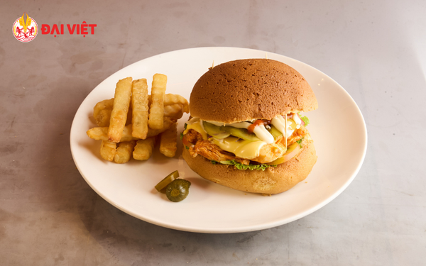 Bánh mì Mexico nhân gà xé