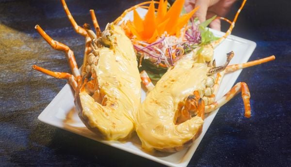 Baked Tropical Rock Lobster w/Cheese
