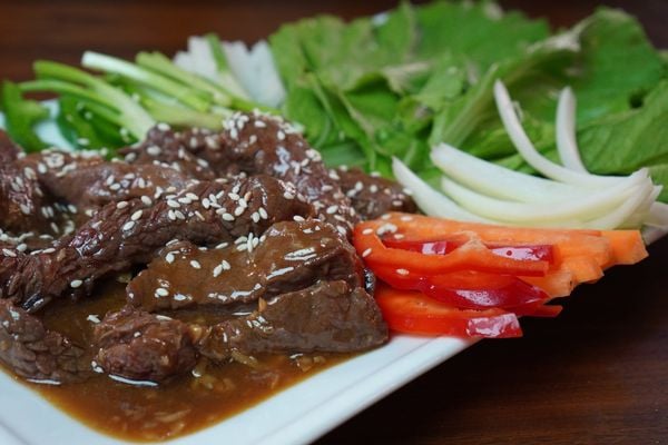 Beef Rolled with Mustard Greens