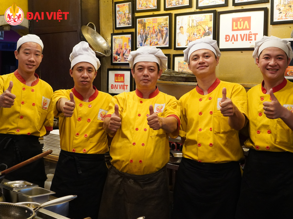 Các món ăn tại nhà hàng Lúa Đại Việt được chế biến bởi các đầu bếp có tay nghề cao