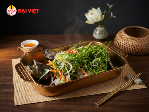 Cá bống mú hấp xì dầu