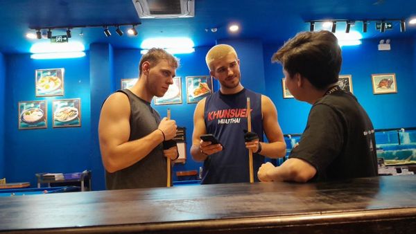 Billiard table located in the lobby of Dai Viet restaurant