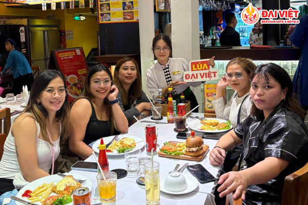 The atmosphere at Gao Dai Viet is cozy and rich in Vietnamese character.