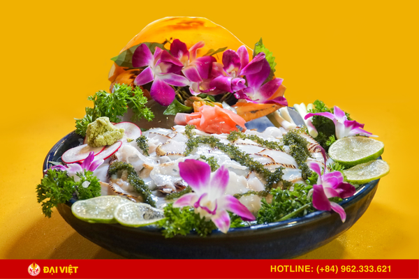 Sashimi ốc giác vàng