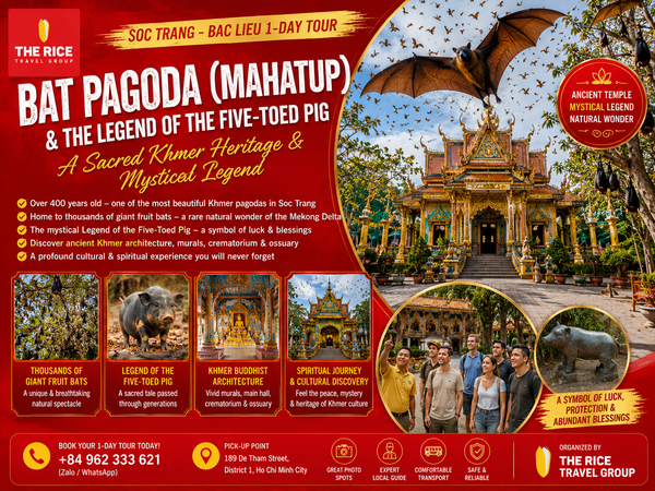 Visitors can experience the Bat Pagoda and hear the legend of the Five-Hoofed Pig