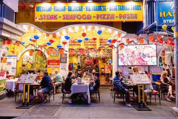 The space at Lua Dai Viet restaurant is spacious and comfortable