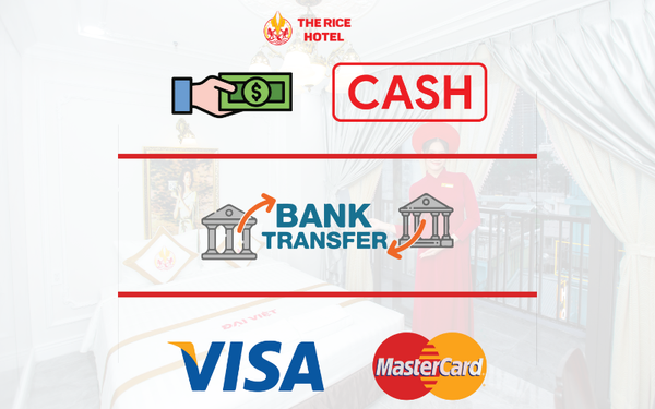 Guests can pay using various methods