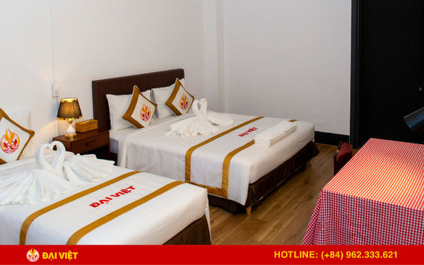 Hệ thống khách sạn phía trên nhà hàng vô cùng quy mô, thiết kế tinh tế