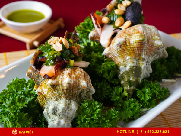 The food at Dai Viet restaurant is incredibly visually appealing and delicious