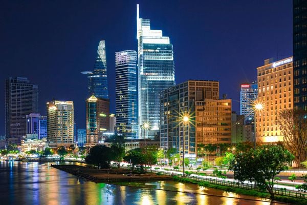 Saigon at night takes on a dazzling and vibrant beauty.