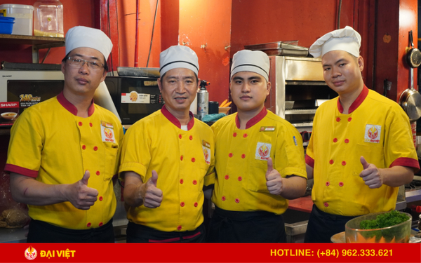 Đội ngũ đầu bếp chuyên nghiệp, có quy trình bài bản