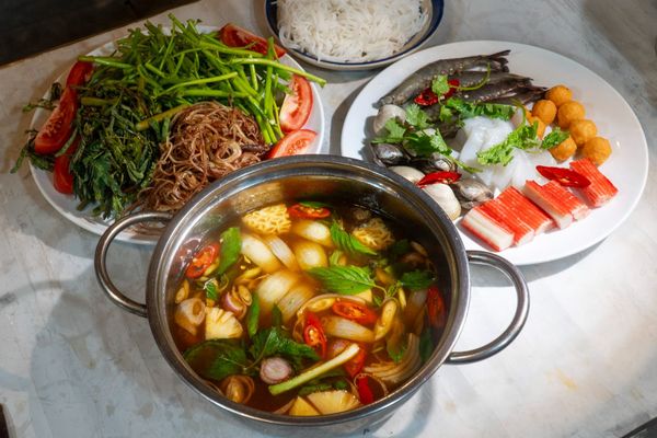 Lẩu tại nhà hàng Đại Việt