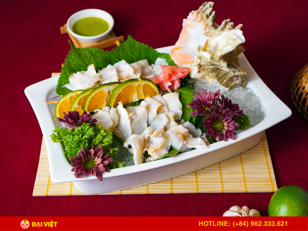 sashimi ốc gai đại
