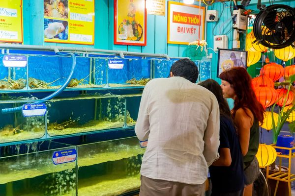 Hồ Hải Sản Tươi Sống trong khuôn viên nhà hàng Đại Việt