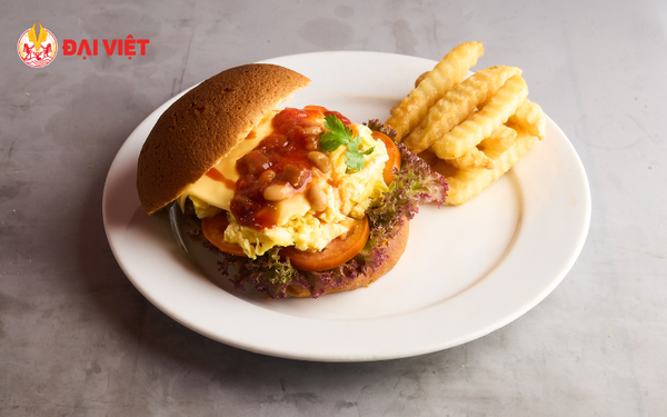 Bánh mì Mexico nhân trứng và đậu