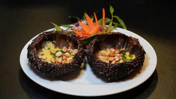 Nhum Nướng Trứng Cút