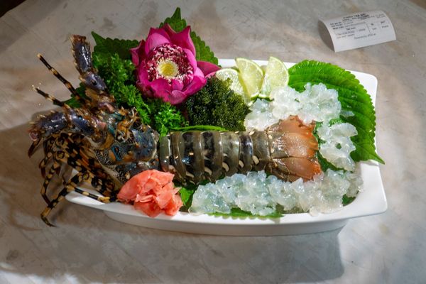 The restaurant's menu caters to a wide range of tourists