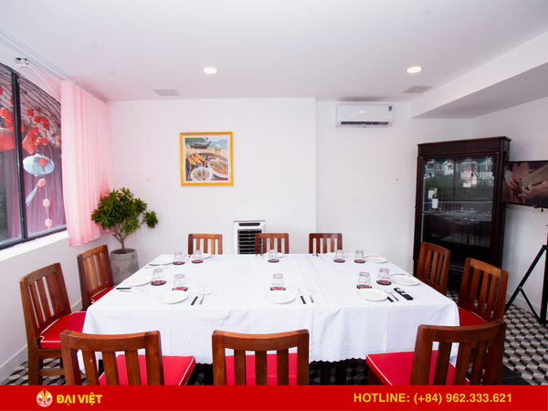 Phòng Vip tại nhà hàng Đại Việt - không gian phù hợp với tổ chức tiệc