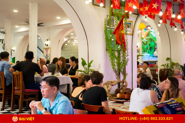 Nhà hàng Lúa Đại Việt - sở hữu không gian mở rất được lòng du khách