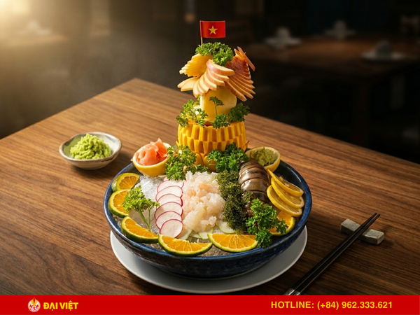 Sashimi tôm hùm bông