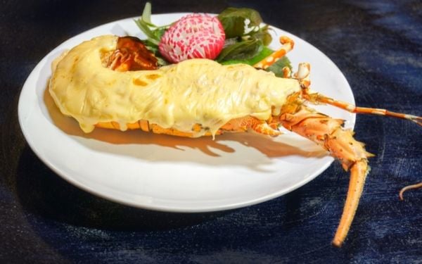 Món tôm hùm baby đút lò phô mai là món ăn thể hiện sự tinh tế, phù hợp để mời khách quý