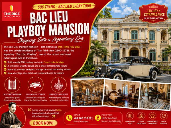 Visitors will have the opportunity to tour the Bac Lieu Prince's House