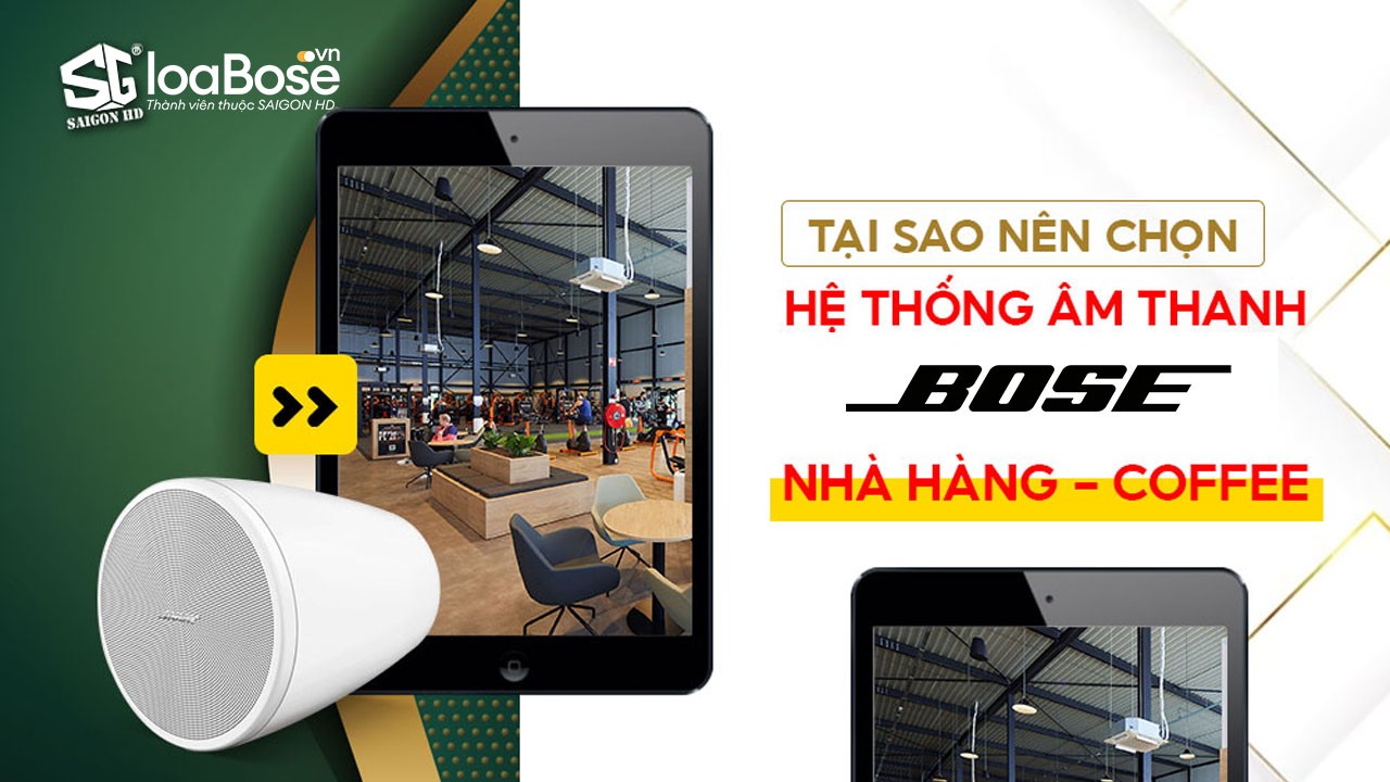 Loa treo trần Bose Professional - Giải pháp âm thanh hoàn hảo cho không gian rộng & trần cao