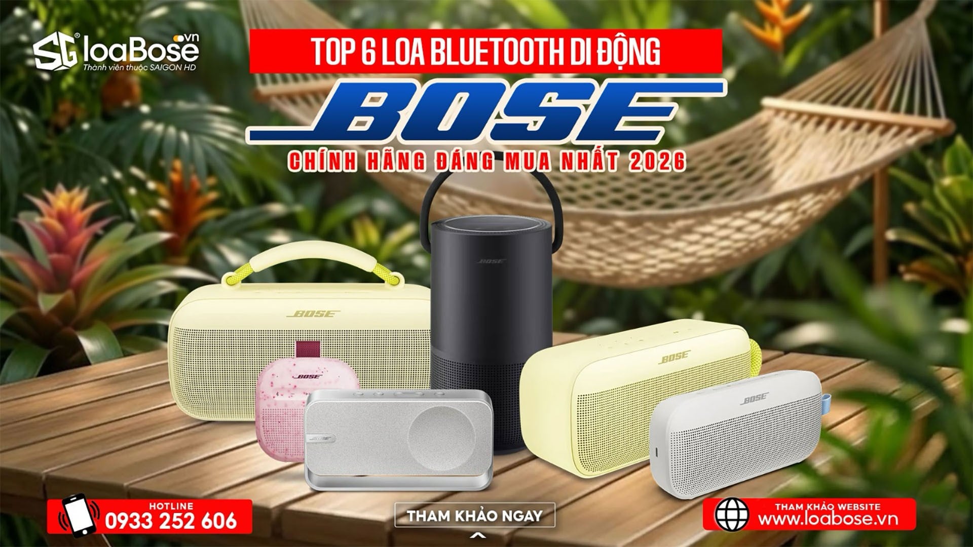 Top 6 loa Bluetooth di động Bose chính hãng đáng mua nhất 2026