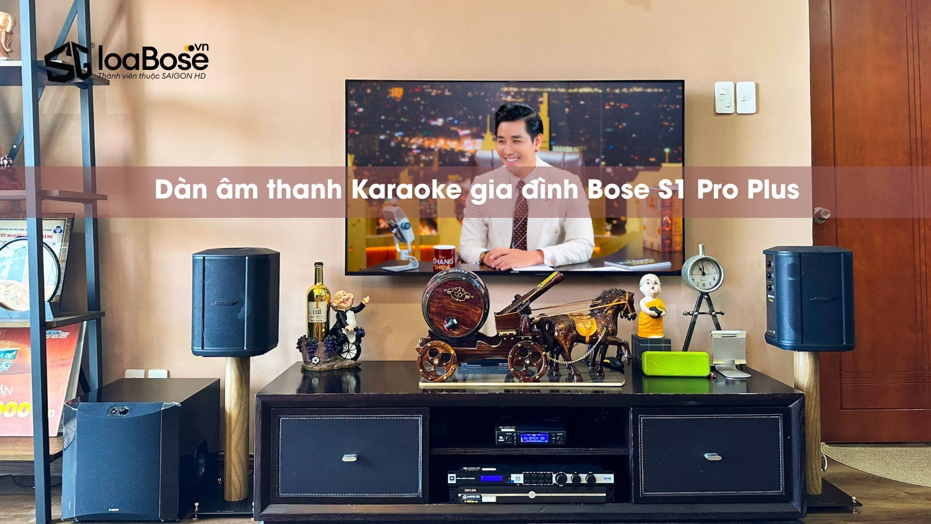 Dàn âm thanh Karaoke gia đình Bose S1 Pro Plus nhỏ gọn