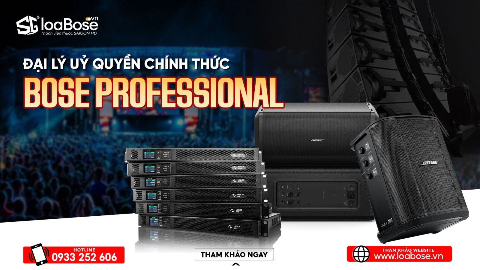 SAIGON HD - Đại lý uỷ quyền chính thức của Bose Professional tại Việt Nam