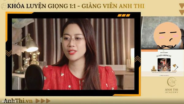 các lớp luyện giọng nói online cùng MC Anh Thi