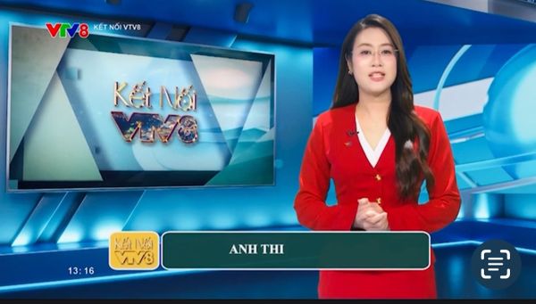 MC Anh Thi trên sóng truyền hình quốc gia