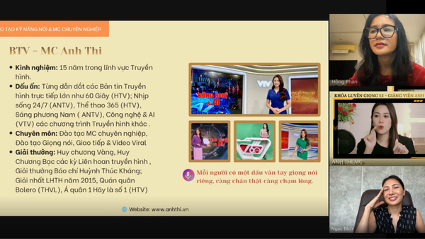 Luyện Giọng Online Cùng Anh Thi cải thiện giọng nói của bạn