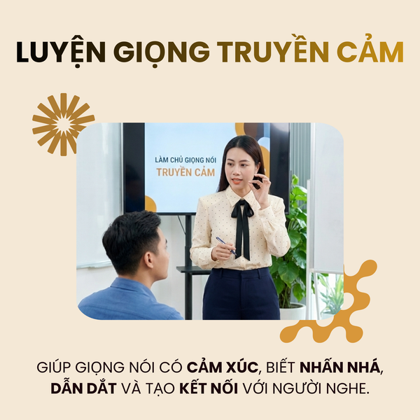 khoá học luyện giọng nói truyền cảm online được MC Anh Thi trực tiếp giảng dạy