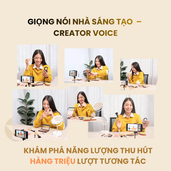 khoá học luyện giọng nói cho nhà sáng tạo nội dung