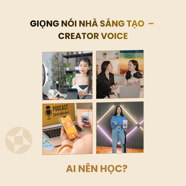 đối tượng đăng ký học khoá giọng nói nhà sáng tạo