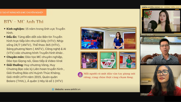Luyện Giọng Online Cùng MC Anh Thi | Đầu Tư Một Lần Giá Trị Trọn Đời