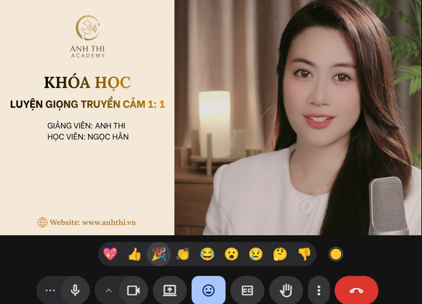 khoá luyện giọng truyền cảm online tại Đà Nẵng