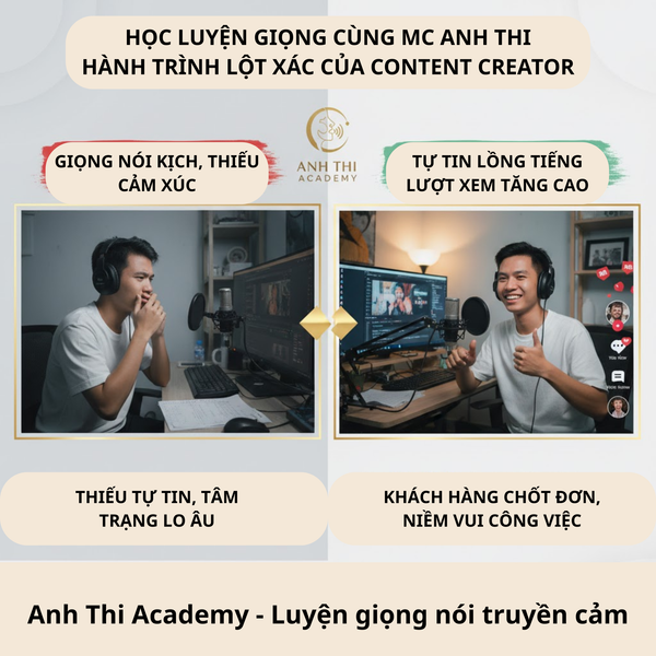 Học luyện giọng online cùng MC Anh Thi: Bước đệm để trở thành Streamer chuyên nghiệp
