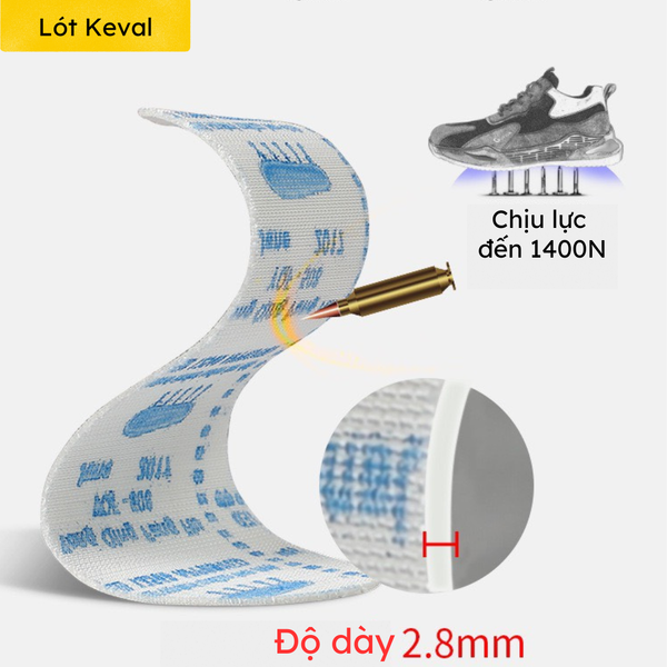 Giày bảo hộ Subaru thế hệ mới sử dụng lót giữa Kevlar chống đấm xuyên