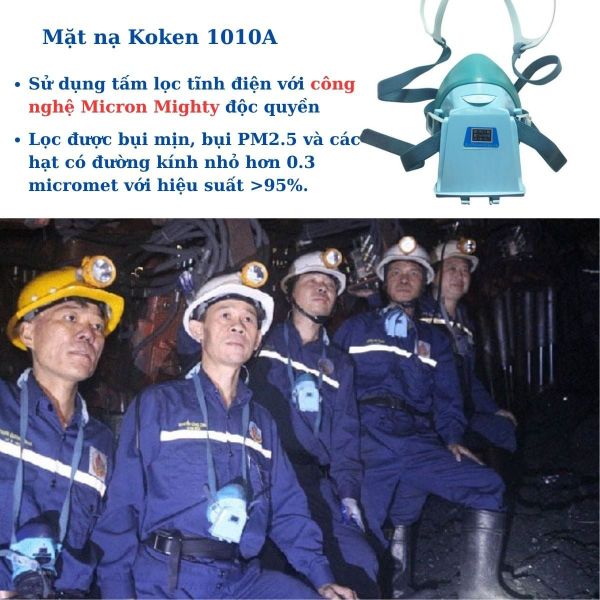 Mặt nạ phòng độc Koken 1010A chính hãng tại Quảng Ninh