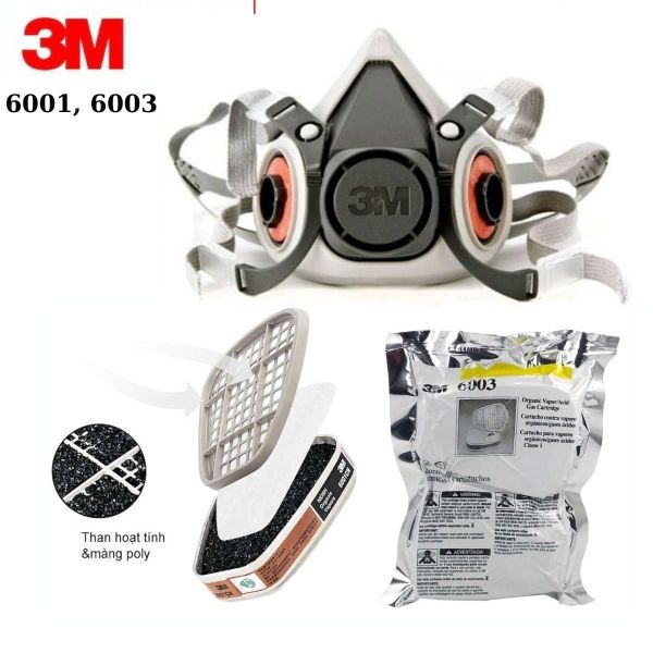 Mặt nạ phòng độc 3M 6200 chính hãng tại Quảng Ninh