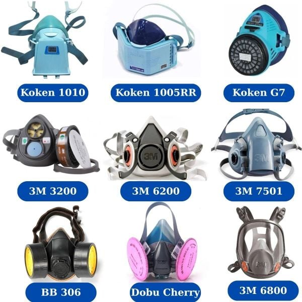 Sử dụng đúng loại khẩu trang mặt nạ trong các môi trường hóa chất, hơi khí độc hại