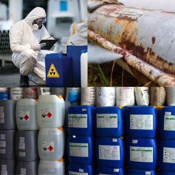 Hóa chất ăn mòn trong lao động sản xuất