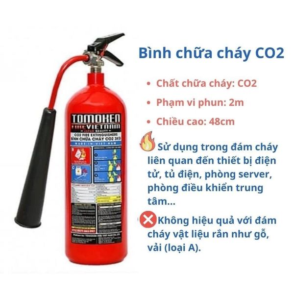 Bình chữa cháy khí Tomoken chính hãng tại Hải Phòng