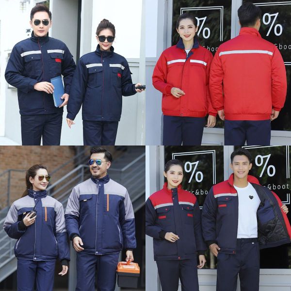 Quần áo bảo hộ mùa đông dày ấm, dáng ngắn